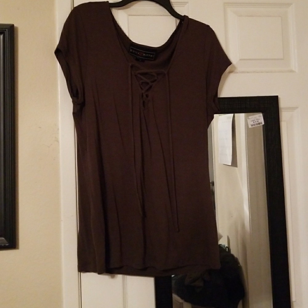 Olive green top